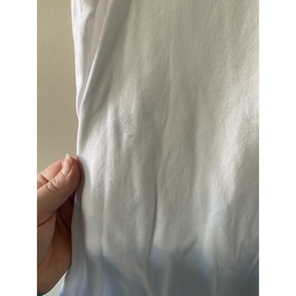 Downeast White Long Sleeve Lace Tee- size medium - Picture 3 of 4